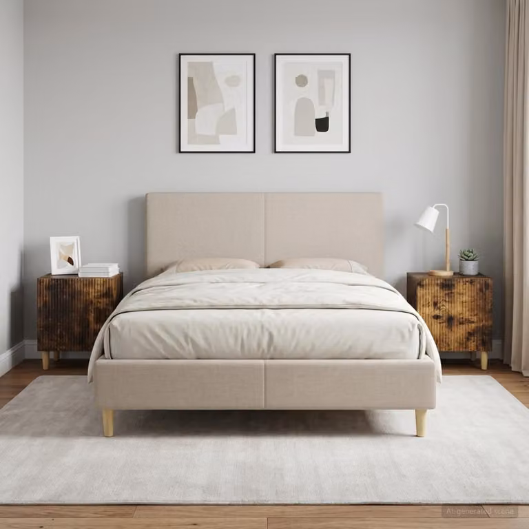 Set di 2 Armadi da Notte vidaXL in Rovere Fumo, L 43 cm x P 34,5 cm x H 50 cm