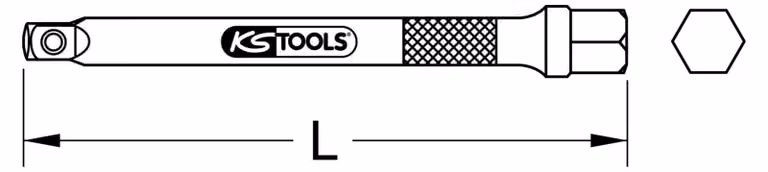 Estensione della chiave a bussola quadrata KS TOOLS