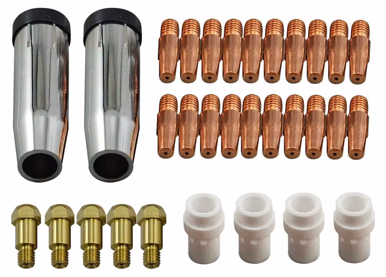 Set di accessori MIG MAG per saldatrici 36KD MB36, composto da 31 pezzi