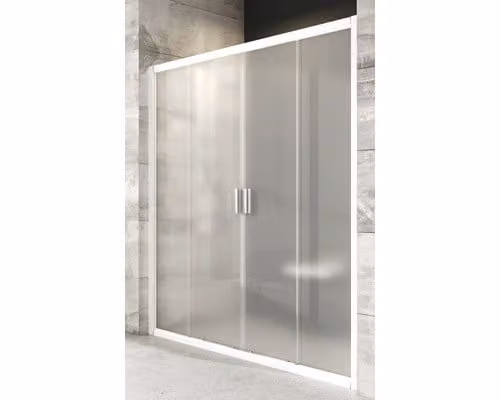 Porta doccia RAVAK Blix BLDP4-120 bianco+Grape 190x117-121 cm 0YVG0100ZG