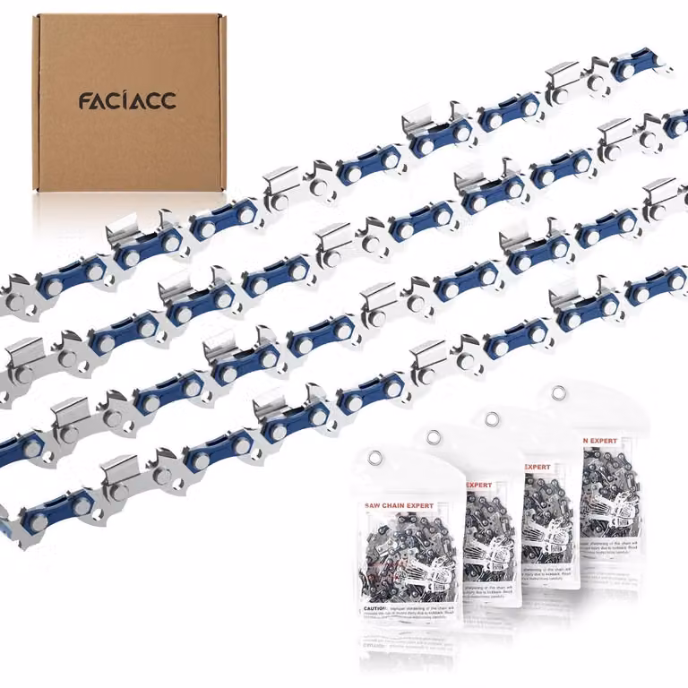 Catena per motosega, 4 pezzi, 35 cm (14"), 3/8"LP 50 TG, 1,3 mm. Catena di ricambio professionale, compatibile con Dolmar, Bosch, Karcher, Makita