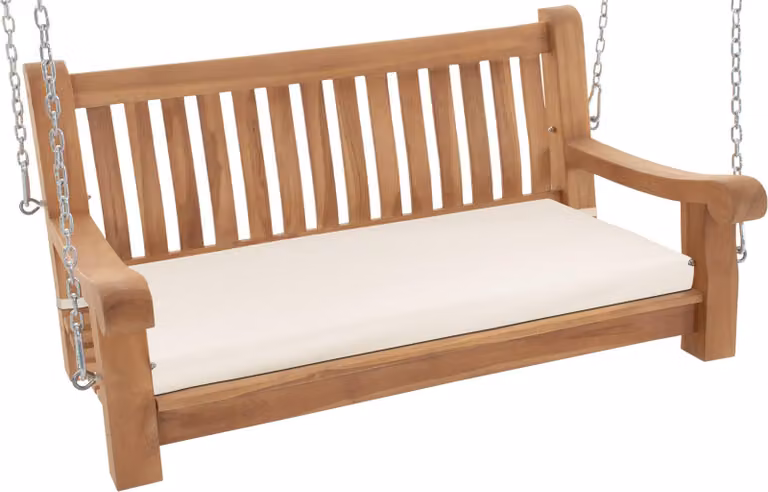 Altalena da giardino Joyce con cuscino, teak, 120 cm