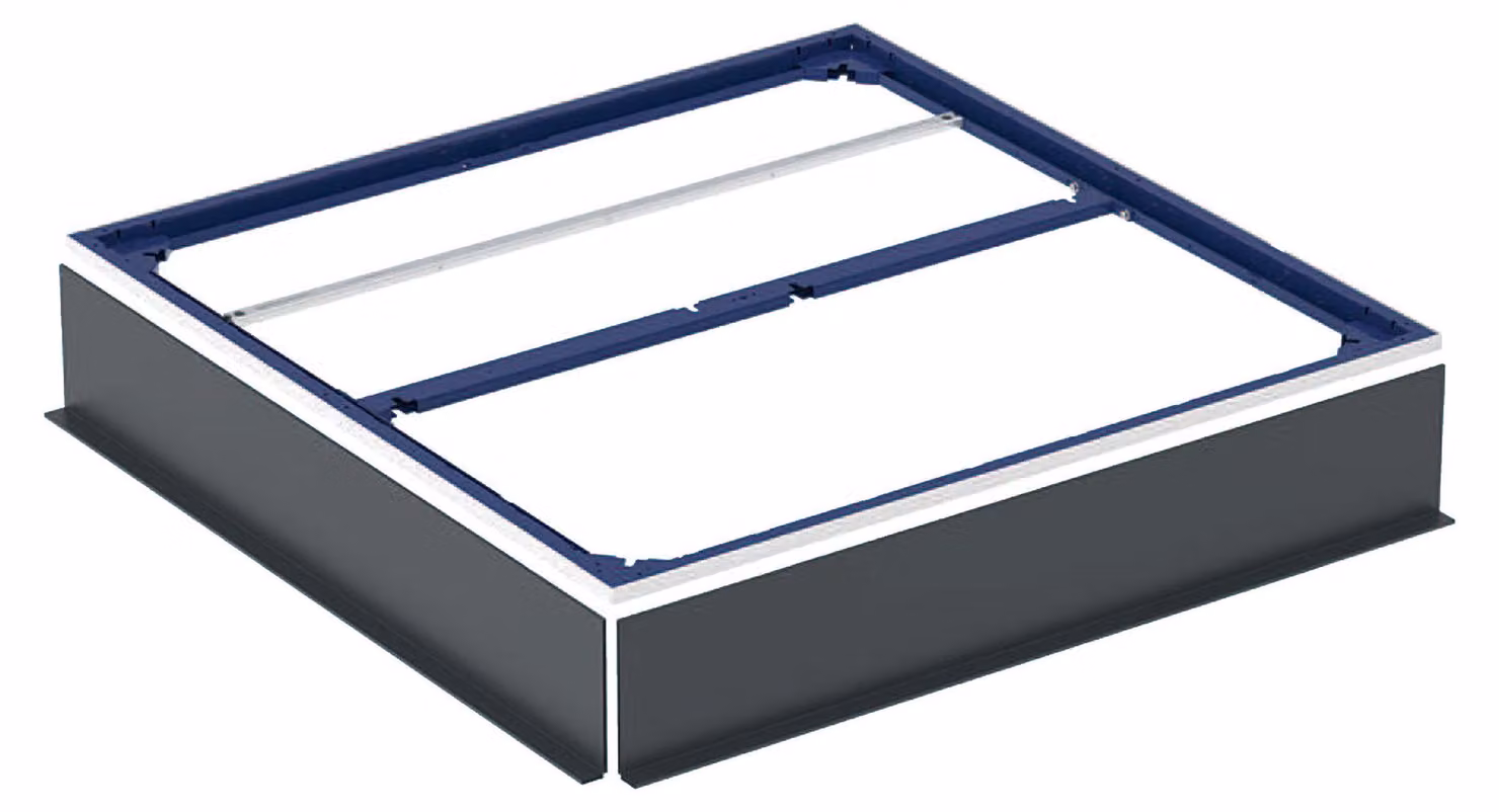 Geberit Duofix cadre d'installation pour surface de douche, pour sept pieds, 120x120cm, 551.526.00.1, 551.526.00.1