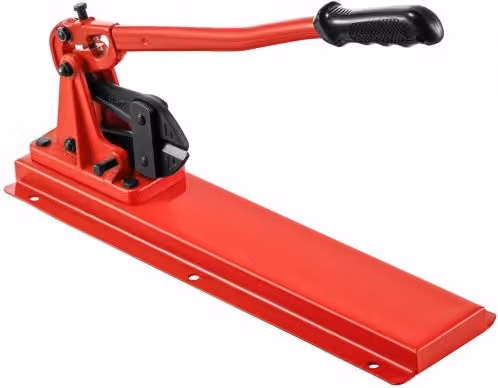 VEVOR Banco per crimpatrice manuale in acciaio rosso con capacità di taglio 9,5 mm