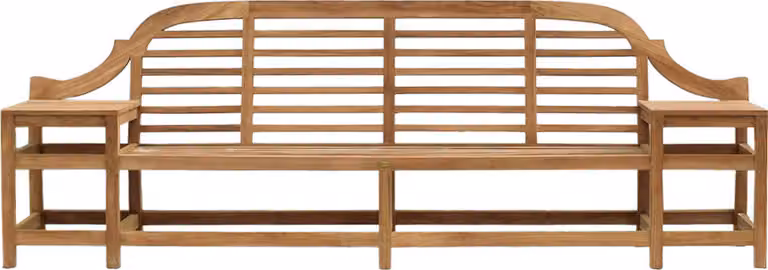 Teakholz Bank Rosario mit 2 Tischen 180cm Massivholz Wetterfest