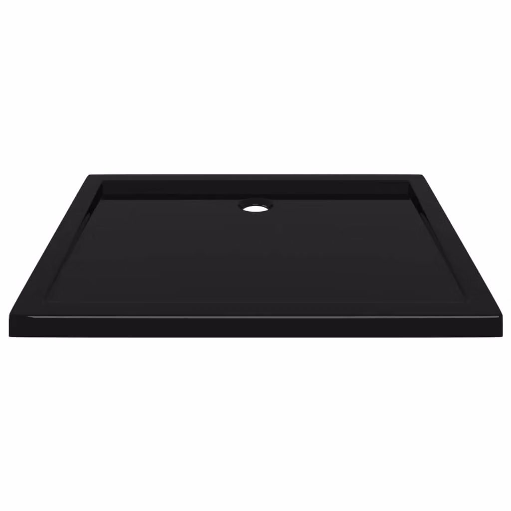 Piatto doccia rettangolare vidaXL in ABS nero 80 x 100 cm – 2