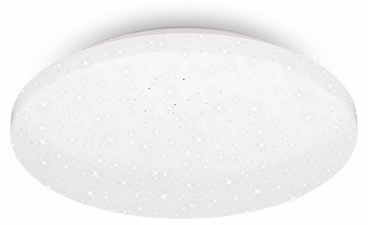 BRILONER - Plafoniera LED con decoro a stella, plafoniera LED bagno IP44, decoro traforato, luce bianca neutra, Ø275 mm, Bianco