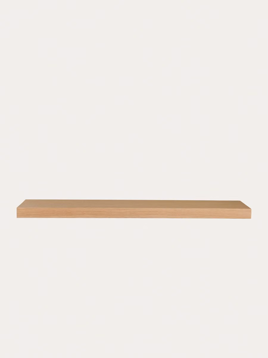 Mensola a parete Unite in impiallacciatura di rovere marrone Kenay Home L: 160 cm – 2