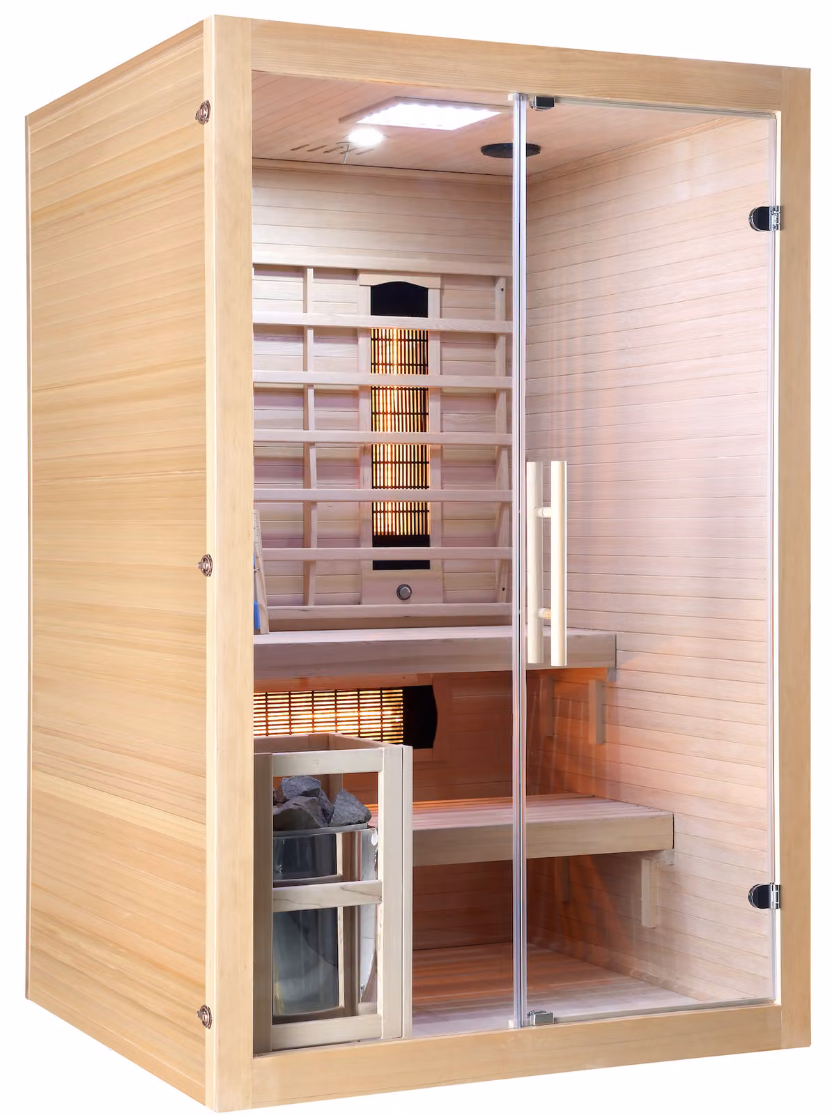 Sauna a infrarossi e sauna finlandese TWINCOMBI per 2 persone