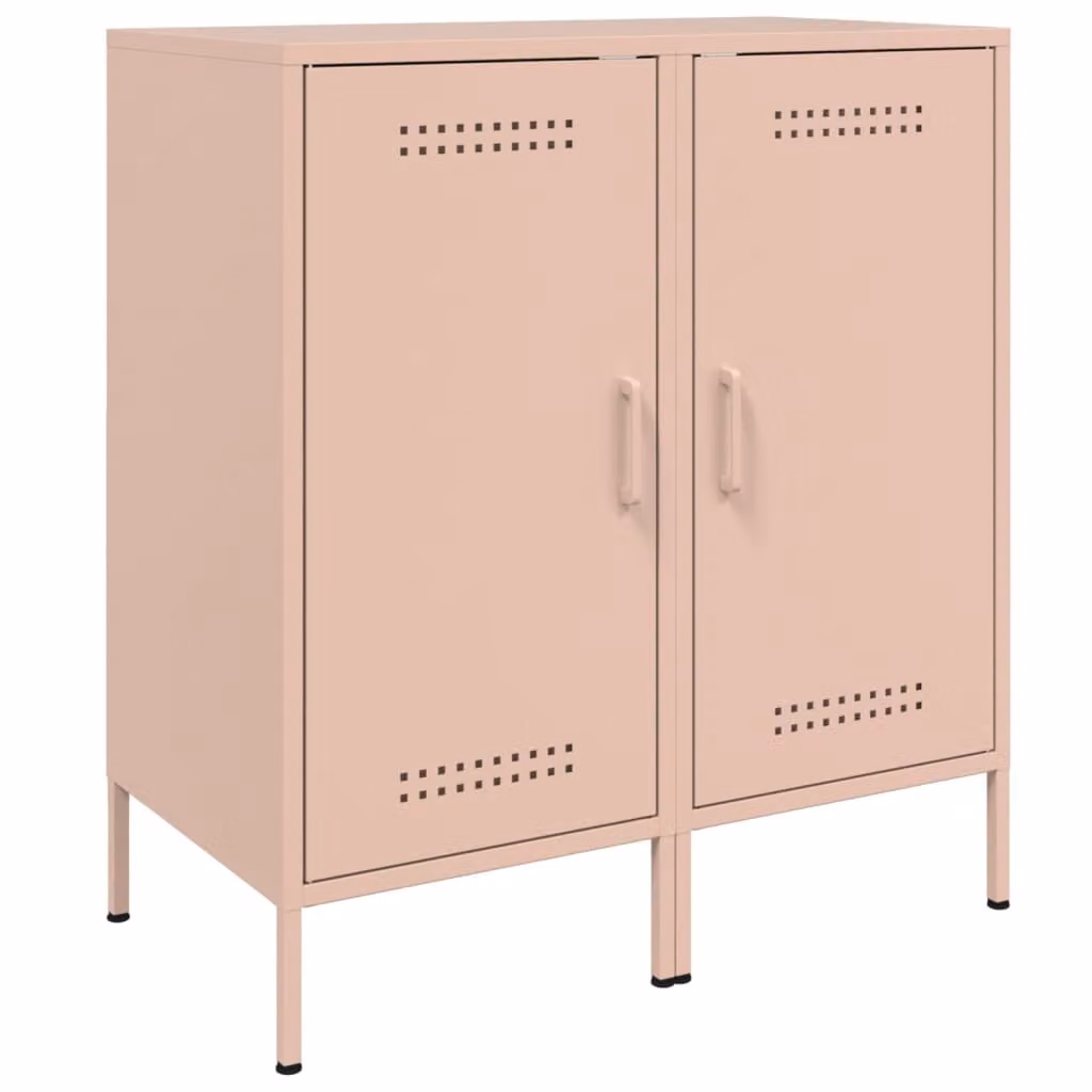 Credenze 2 pz Rosa 36x39x79 cm in Acciaio
