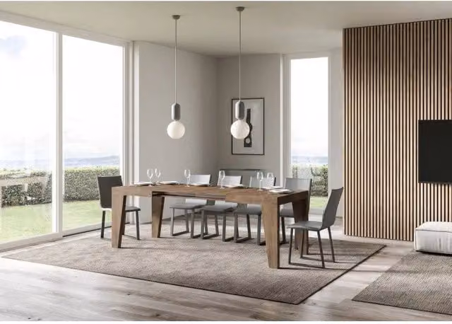 Tavolo allungabile moderno ITAMOBY Naxy marrone L: 140-400 cm, P: 90 cm