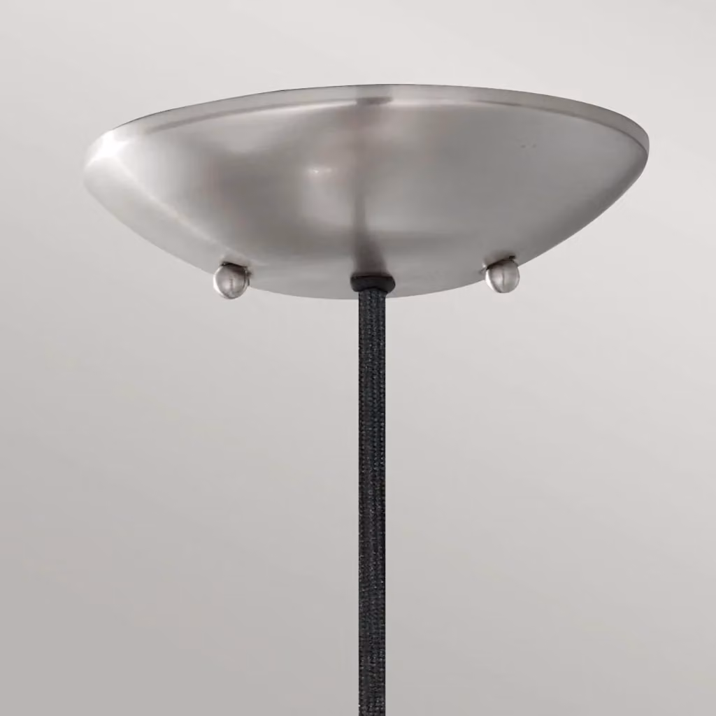 Lampada a sospensione Beso FEISS in acciaio inossidabile argento, 1 luce E27, Diametro: 25,4 cm – 2