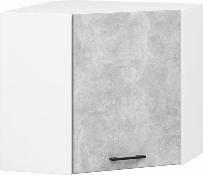 raumhirsch: Pensile da cucina angolare OLIWIA, 60x60 cm, mobiletto a parete con 1 anta, finitura opaca, altezza 58 cm