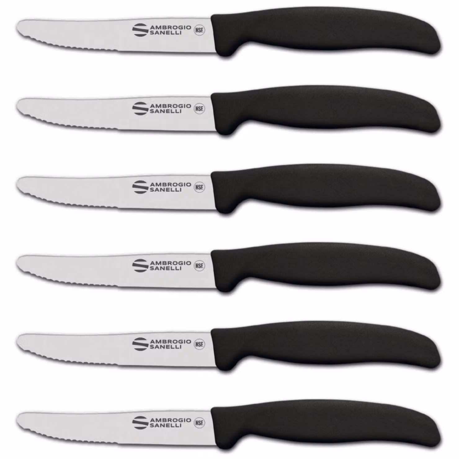 Set 6 Coltelli da Tavola Mezzo-Dentati linea Supra