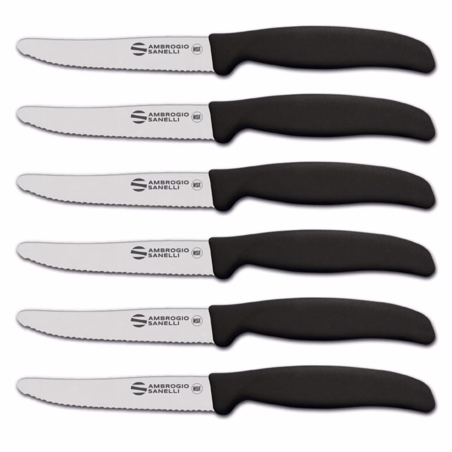 Set 6 Coltelli da Tavola Dentati linea Supra