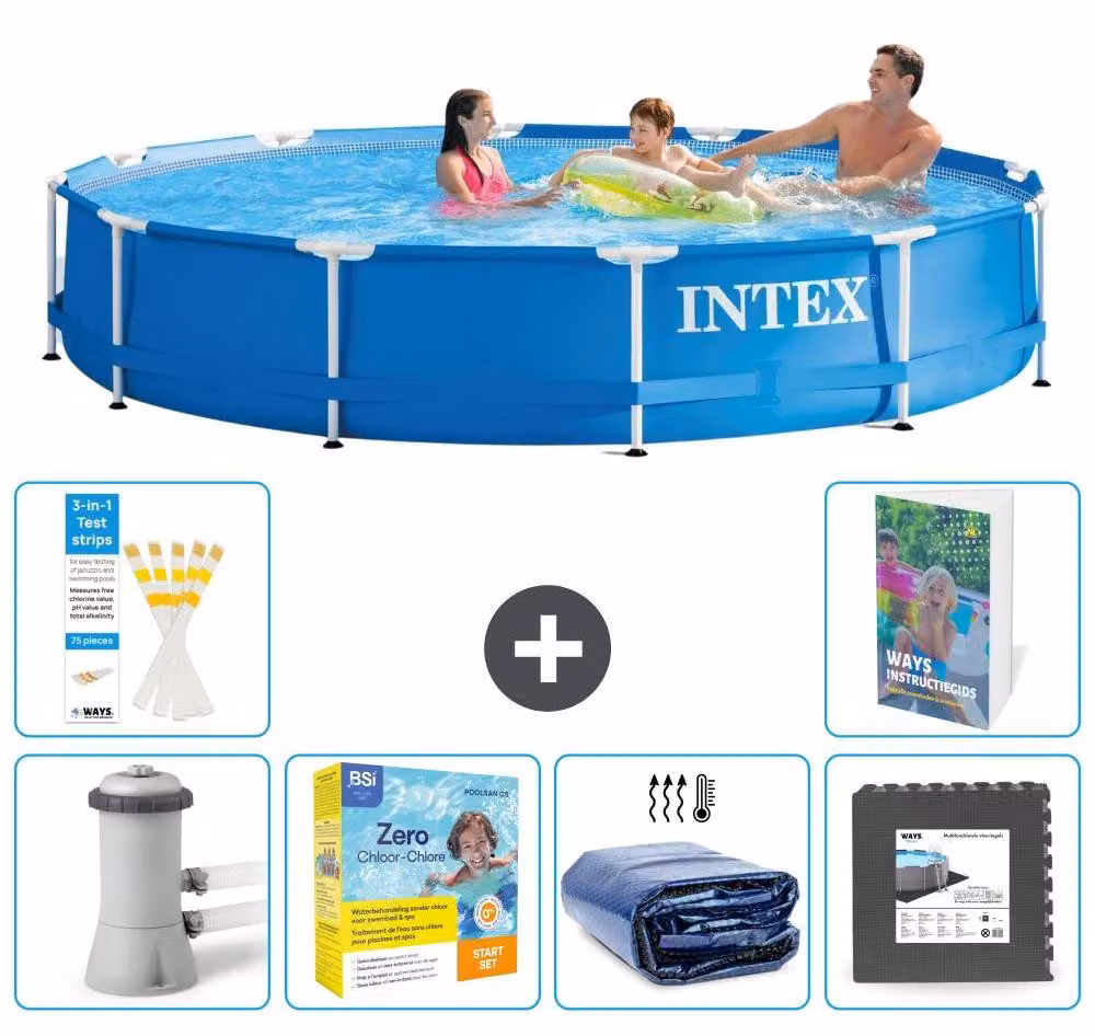 Piscina fuori terra a struttura - 366x76 cm - composta da 5 elementi - modello S285