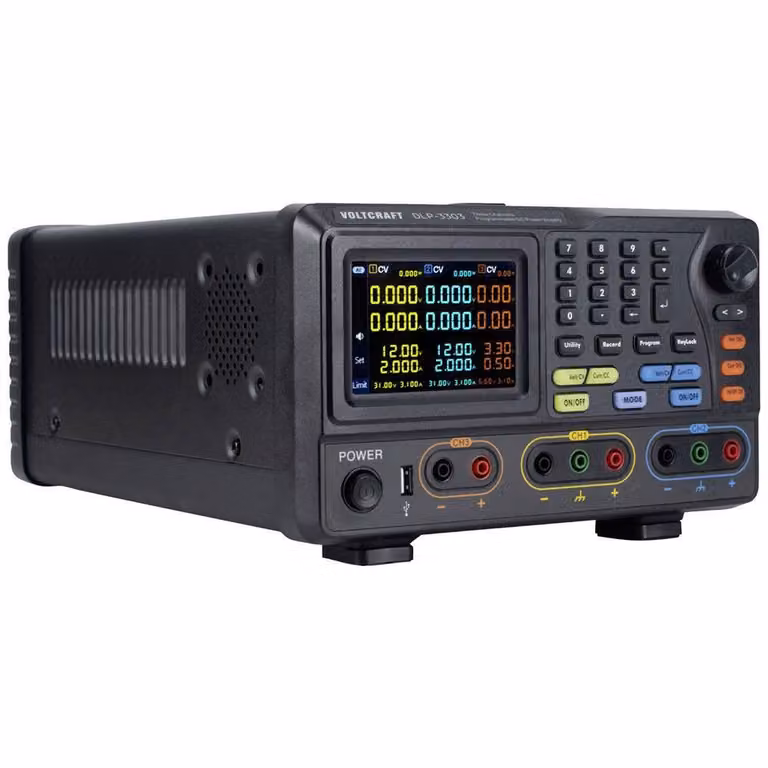 VOLTCRAFT DLP-3303 Alimentazione da laboratorio, regolabile 0 - 30 V 0 - 3 A 198 W Funzione slave RS-232 Numero di uscite 3 x (VC-130