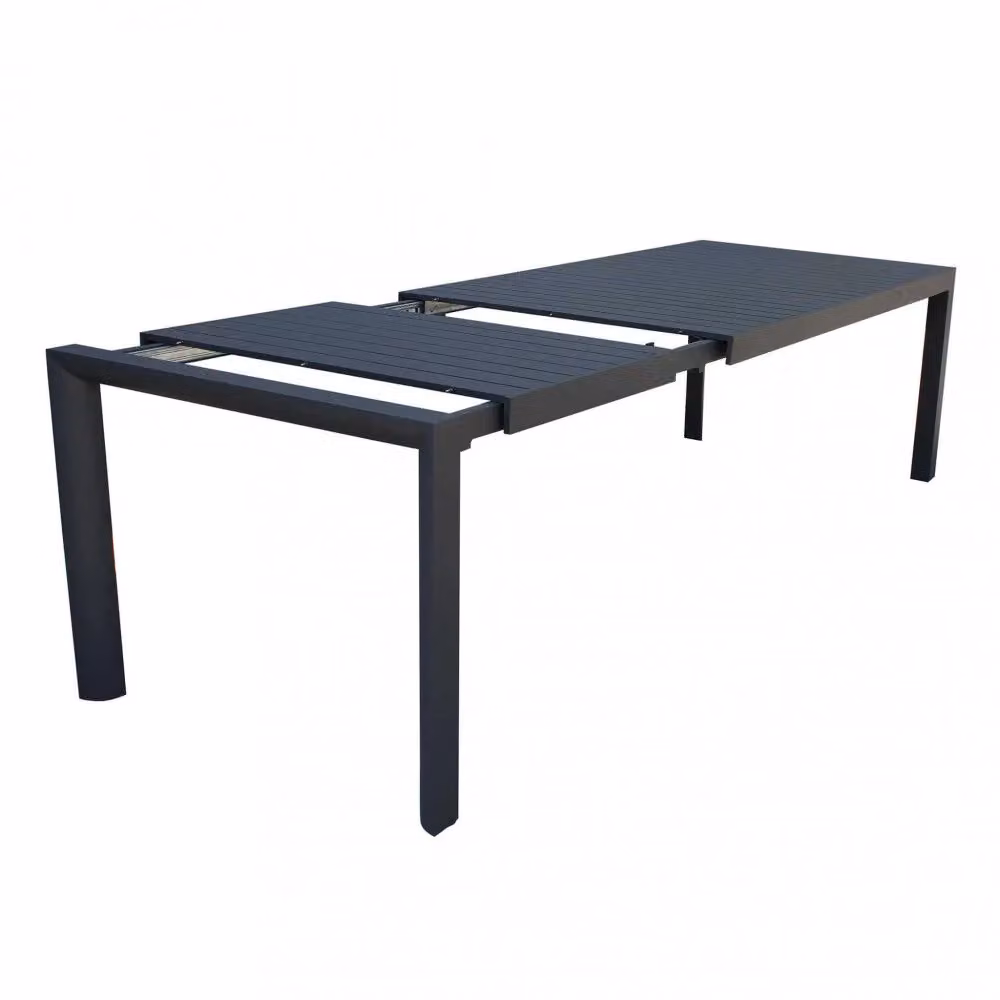 Tavolo allungabile Houston GIORDANOSHOP in metallo antracite L/P/H: 160/240 x 100 x 74 cm – 2