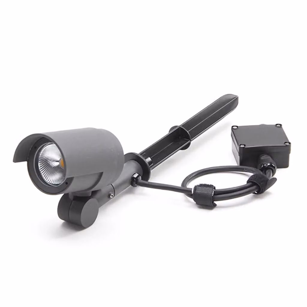 Faro LED SPOT DEKO-LIGHT da giardino con picchetto, 20W, luce calda 3000K, IP65, colore nero o grigio, regolabile, in metallo e alluminio – 2