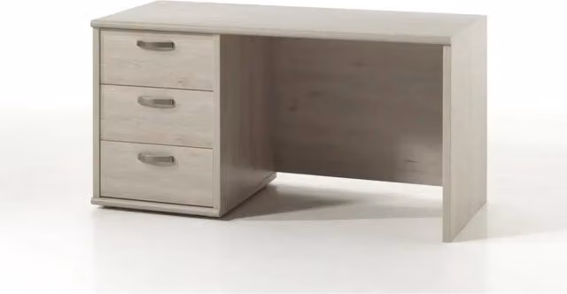 Scrivania per bambini robusta con 3 cassetti collezione DANY colore rovere chiaro