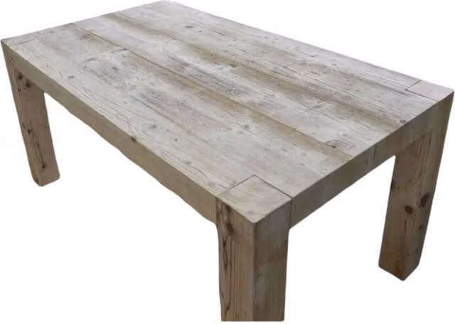 Tavolo rettangolare allungabile in legno di quercia Mobili 2G L: 140 cm, P: 90 cm, H: 80 cm – 1