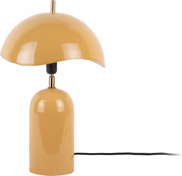 Leitmotiv - Lampada da tavolo Querido - Giallo miele - Ø25cm Lampada da tavolo - Lampada da comodino, soggiorno, camera da letto