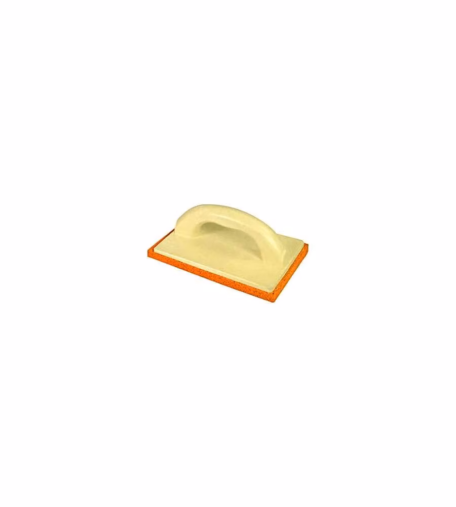Nespoli Frattazzo Spugna Arancio con Manico Plastica 14x21 cm Leggero