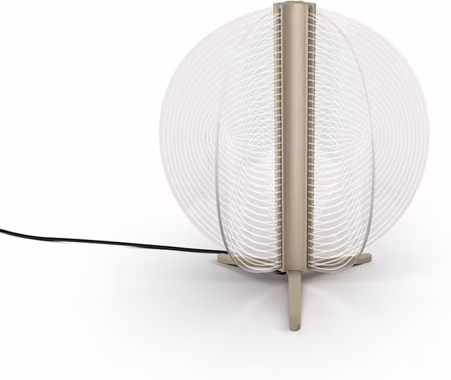Stilnovo Papylia Lampada da terra con LED dimmabile in vetro e metallo bianco e trasparente