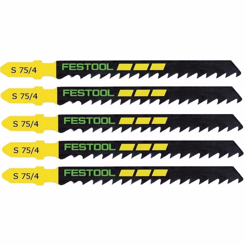 Lama per seghetto alternativo Festool S 75/4 5 pezzi n. 486546 per seghetto alternativo a pendolo