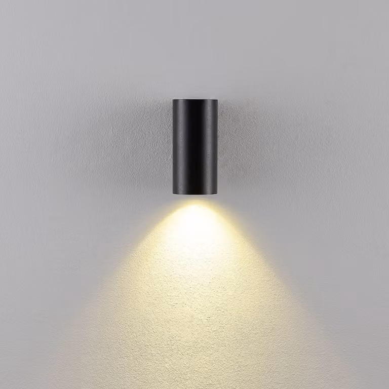 Deko-Light Applique da parete CAN, dimmerabile, Nero, Soggiorno / Sala da pranzo, Alluminio, Applique