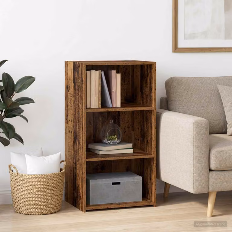 Credenza moderna vidaXL in legno ingegnerizzato marrone L: 50 cm, P: 41 cm, H: 93 cm