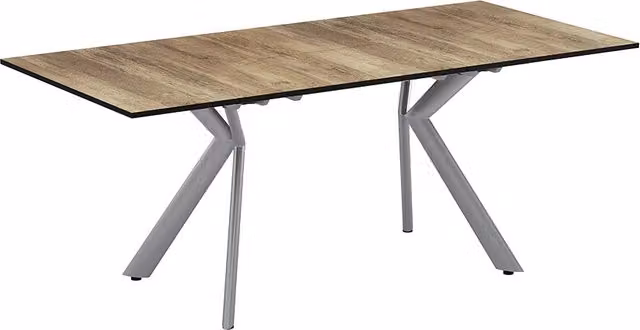 Tavolo da pranzo Trill Rovere rustico/Grigio 140-190 x 90 cm Allungabile Vicco