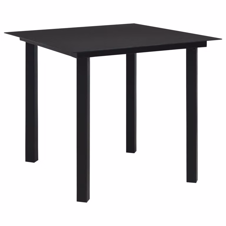 vidaXL set da pranzo da giardino 5 pezzi PVC rattan nero