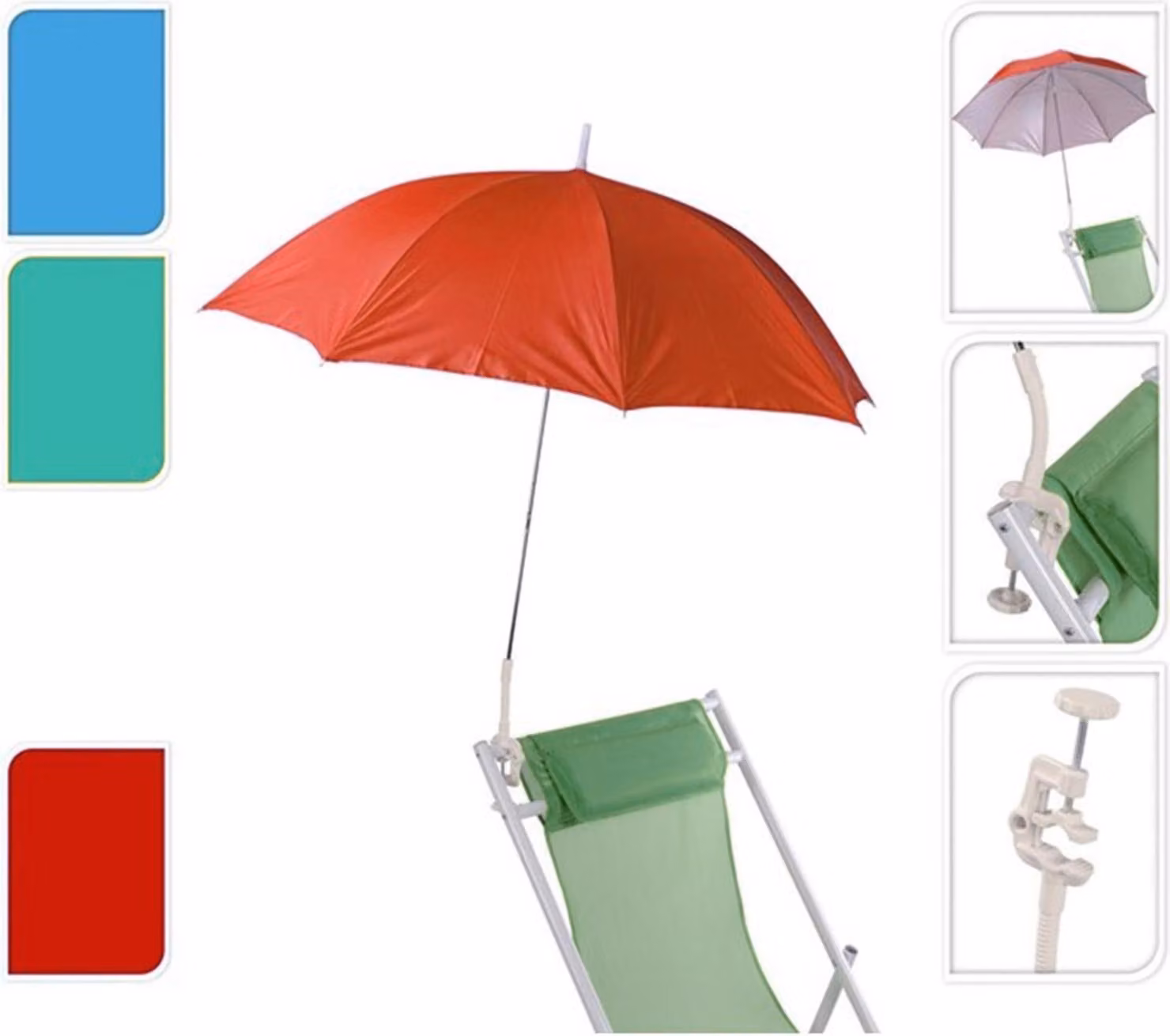 Ombrellone d 105 cm, per il balcone, colore misto