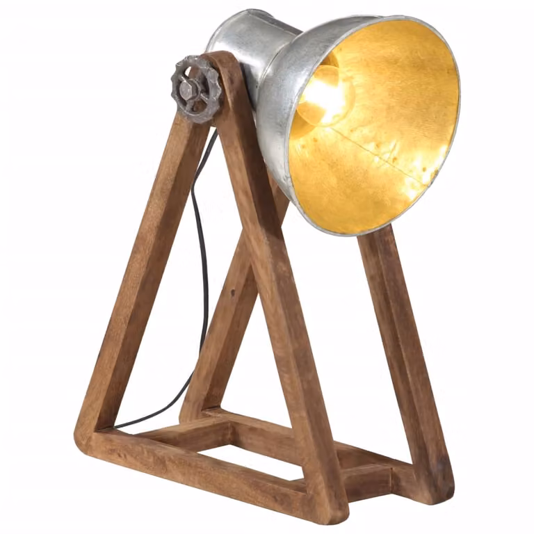 Maison Exclusive - Lampada da scrivania, 25 W, finitura argento vintage, dimensioni 30x17x40 cm, attacco E27