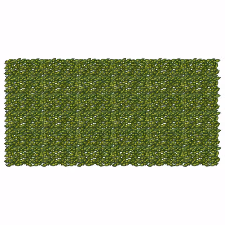vidaXL Schermo per balcone con siepe artificiale a foglie Verde e Giallo L: 300 cm, H: 150 cm