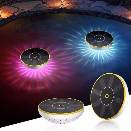 Lampada a LED per piscina all'aperto, spazi esterni, laghetti - 4 varianti di colore, 6 modalità, impermeabilità IP68