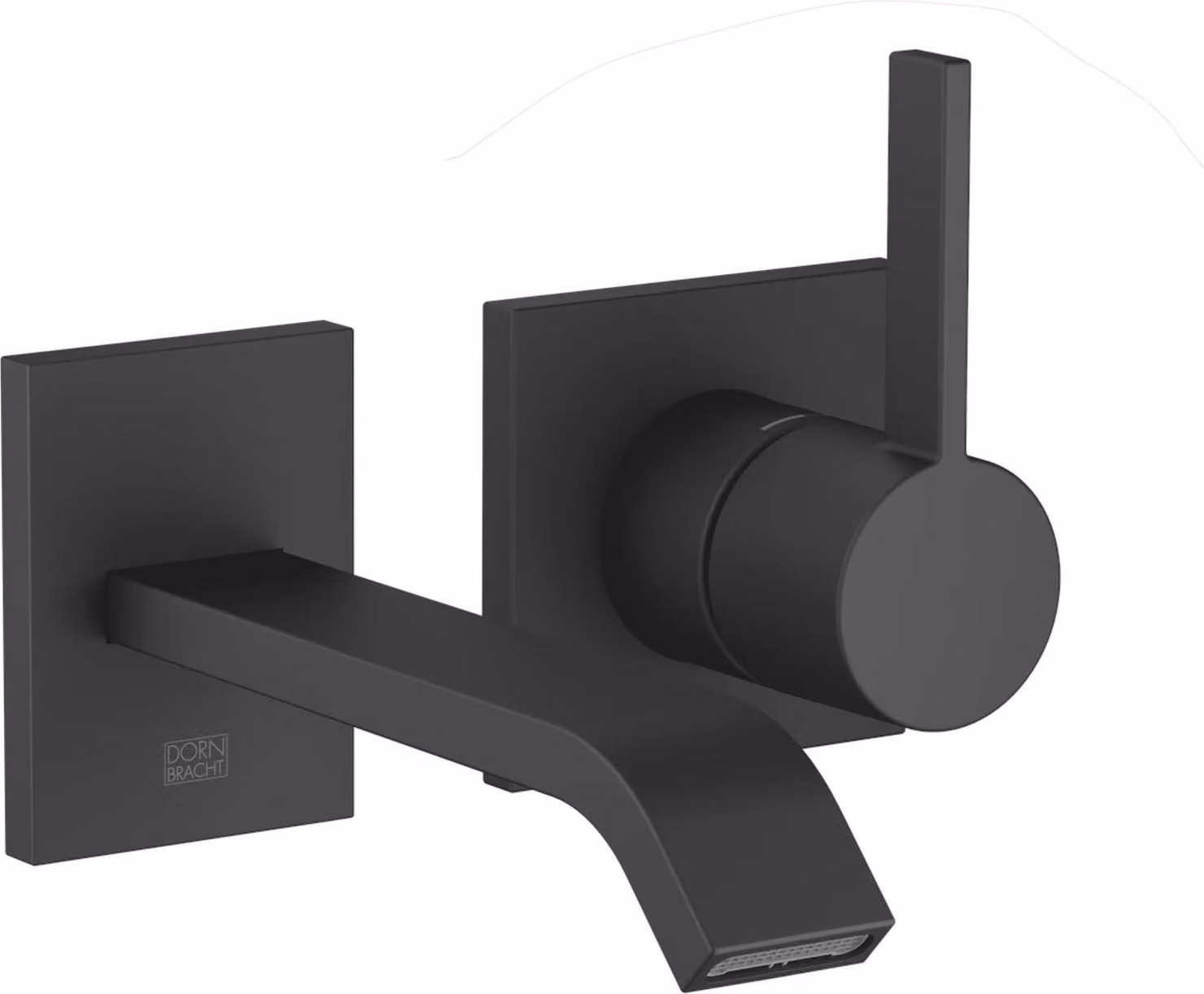 Dornbracht Miscelatore monocomando per lavabo a parete senza scarico IMO 36861671 Nero opaco, 1 pz.