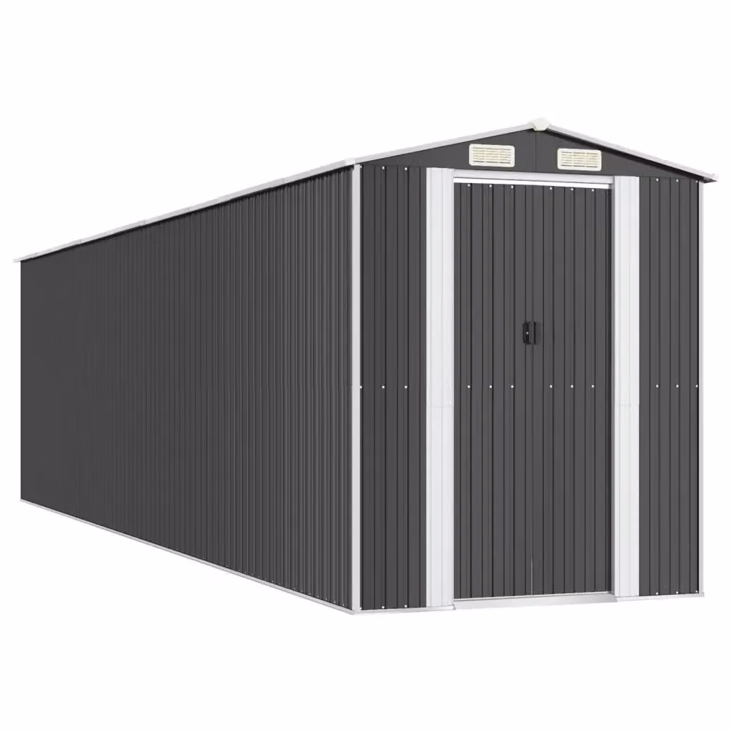 Capanno da Giardino Videx in Acciaio Zincato Antracite L/P/H: 192 x 772 x 223 cm – 2