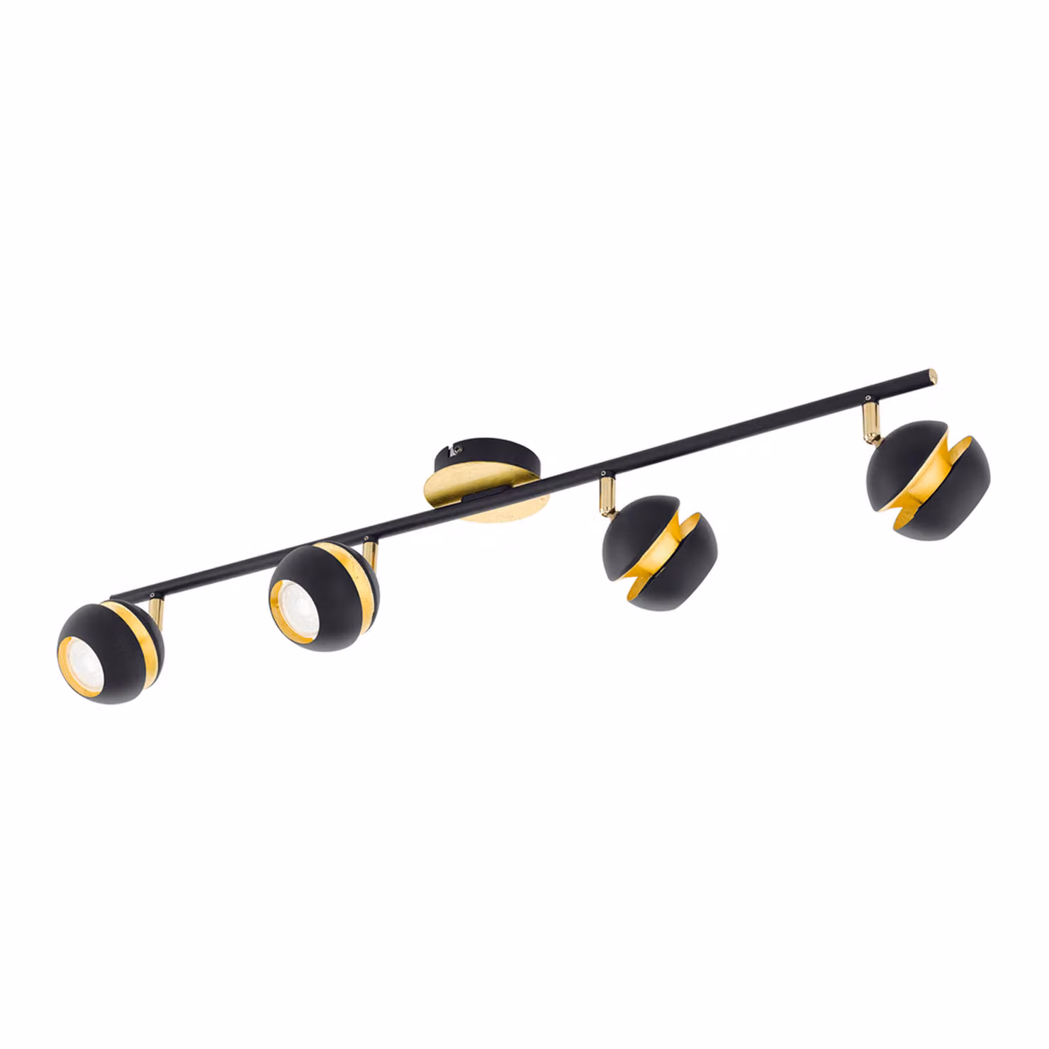 EGLO Nocito, Faretti, Lampadine non sostituibili, 6,6 W, 3000 K, 240 lm, Nero, Oro