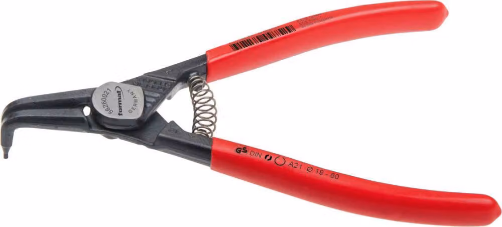Pinza per anelli di tenuta, modello a ganasce esterne, A01, 125 mm