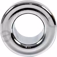 Rosone per foro di troppopieno 19 mm in plastica cromata