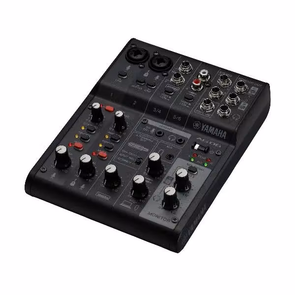 Mixer Audio Yamaha AG06MK2B Nero con USB-C e Jack 3.5 mm – 3