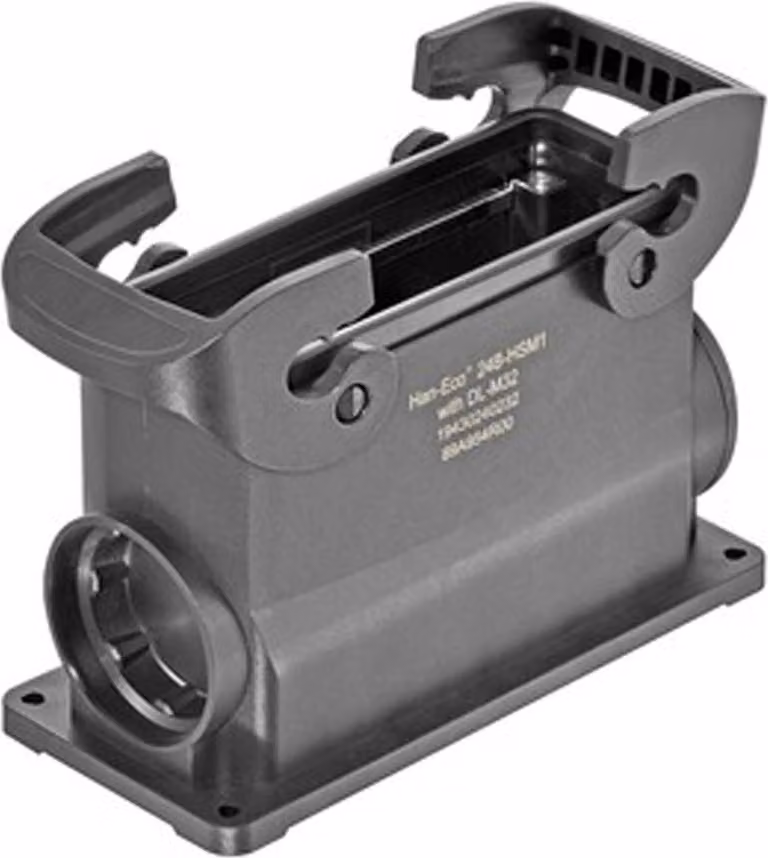 HARTING Han ECO 24B Alloggiamento base senza pressacavo, 1xM32 uscita cavo laterale, con 2 staffe trasversali - 1 pezzo