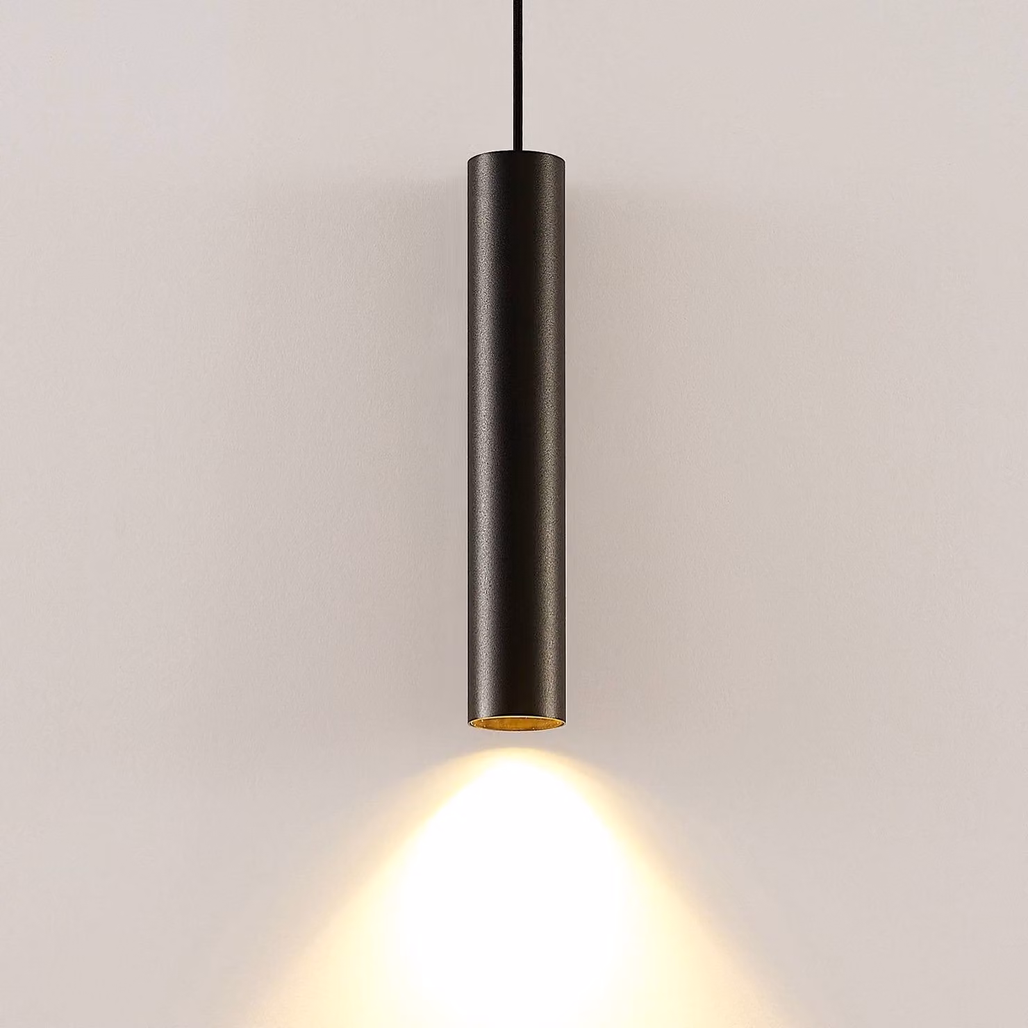 Lampada a sospensione Ejona Arcchio, dimmerabile, Nero, Corridoio, Alluminio, Moderno, Lampada a sospensione