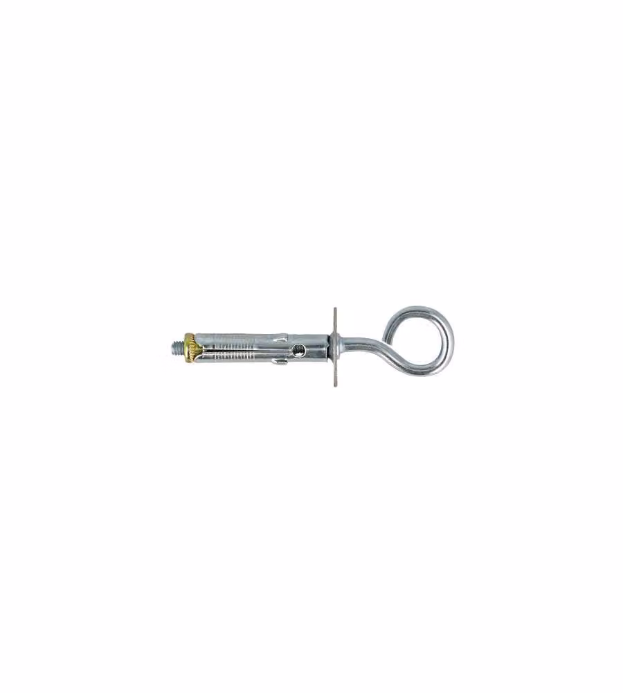 Mini tasselli in acciaio Diam. 6 x 25 con occhiolo chiuso 8 pz.