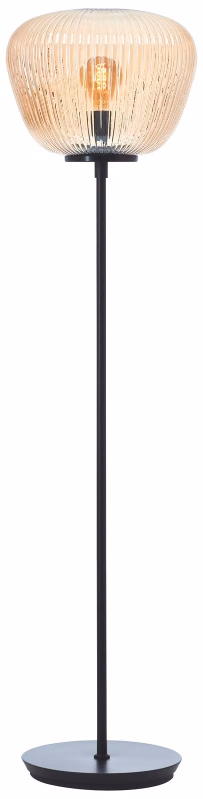 BRILLIANT Lampada da terra 140cm, modello Kaizen, colore marrone, grado di protezione IP20, attacco E27, 40 Watt, adatta per lampadine standard