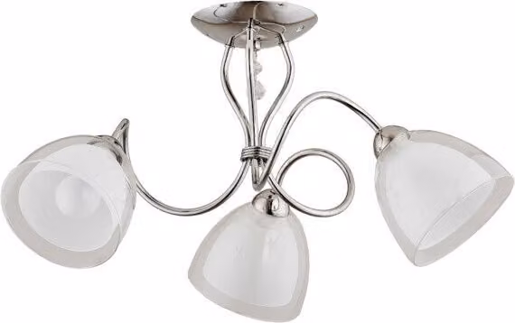 Lampada da soffitto ADELINA cromata 3xE14x10W in metallo, dimensioni: 29x53x53 cm, IP20, Alfa