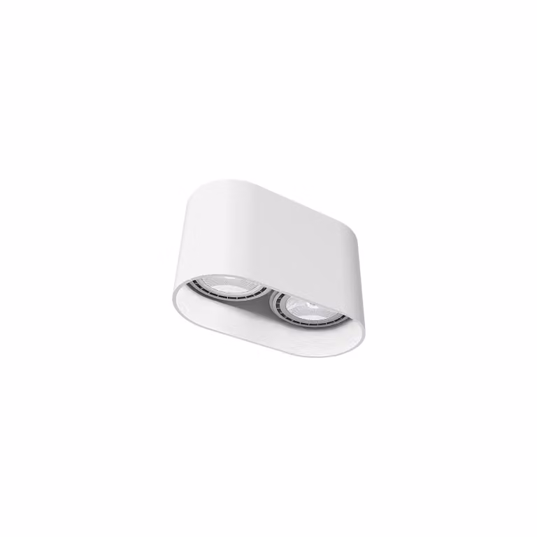 Faretto spot OVAL bianco 2xES111x75W in alluminio, dimensioni: 12,5x24x12 cm, IP20, Nowodvorski Lighting