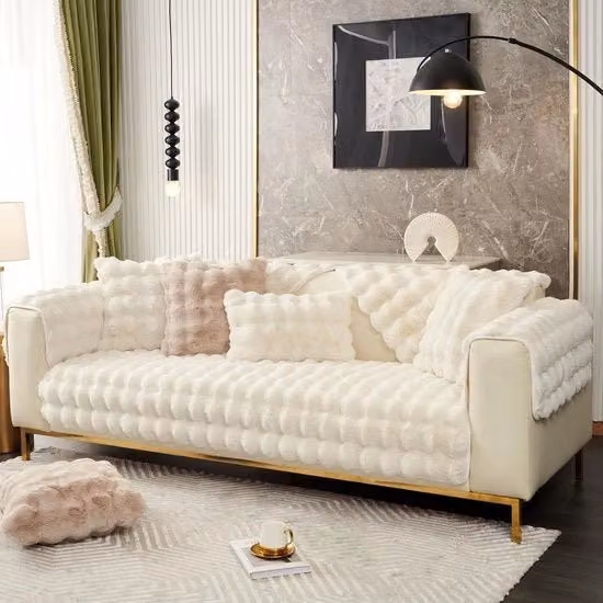 Tappeto d'ingresso Topchances beige con design moderno astratto, lavabile in lavatrice e antiscivolo, L 90 cm x P 120 cm